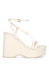 Sandalia de mujer LUNA TREND m3225 beige sintetico cuña alta