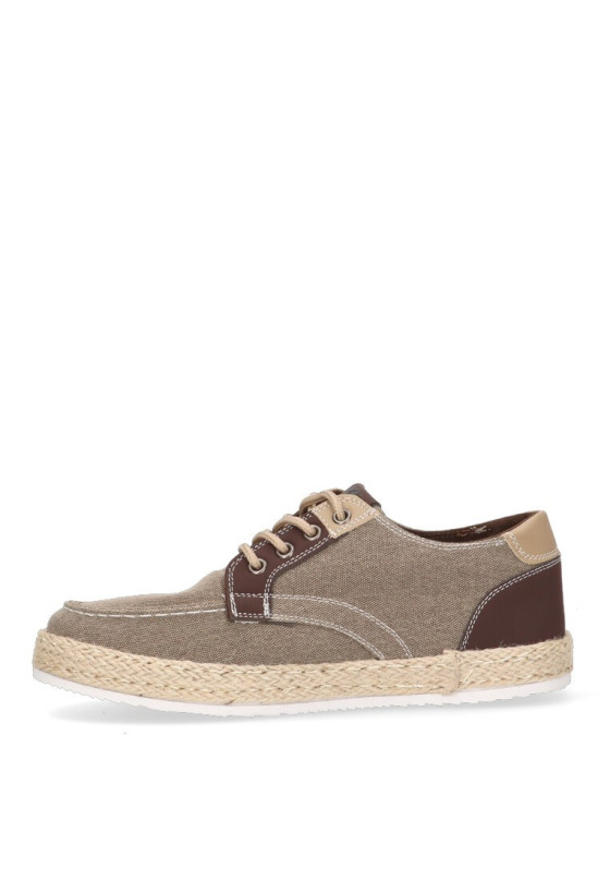 Deportivo de hombre XTI 141383 taupe textil  suela plana