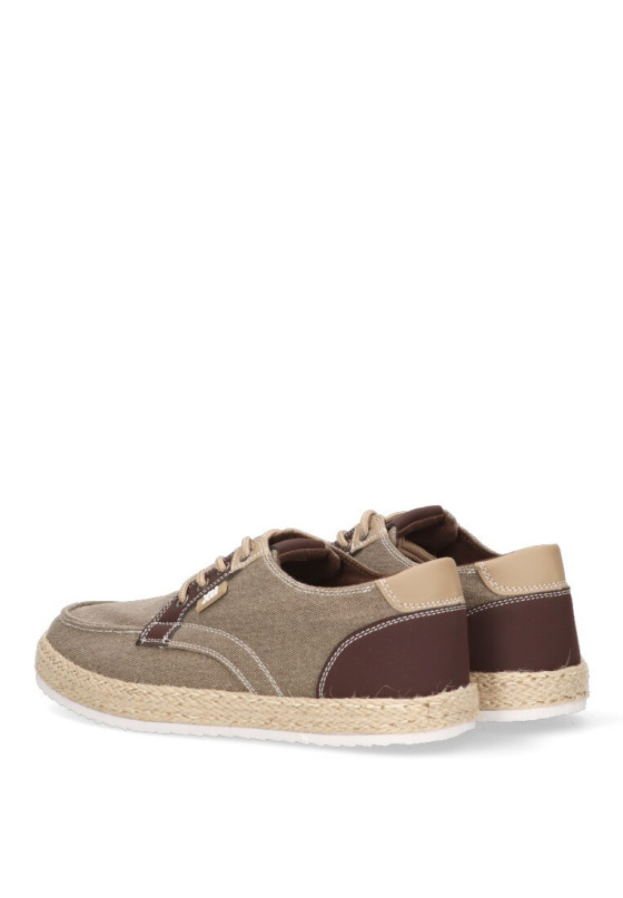 Deportivo de hombre XTI 141383 taupe textil  suela plana