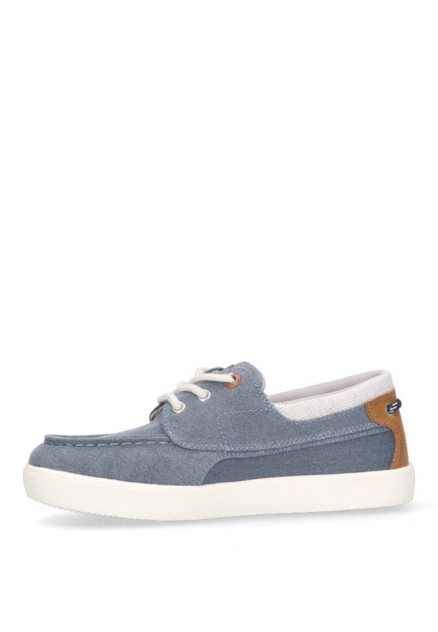 Nautico kiova mocasin de niño XTI KIDS 150425 marino textil  suela plana