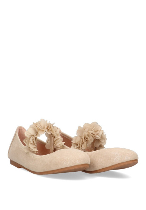 Bailarina  de niña LUNA KIDS c592 beige sintetico suela plana