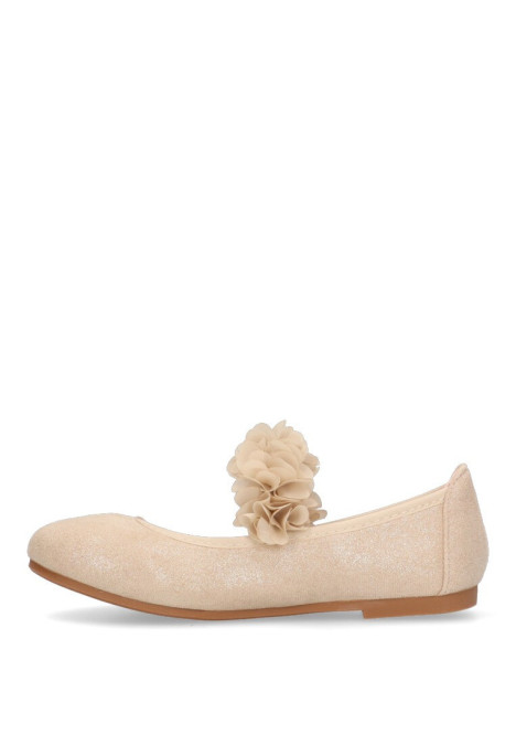 Bailarina  de niña LUNA KIDS c592 beige sintetico suela plana