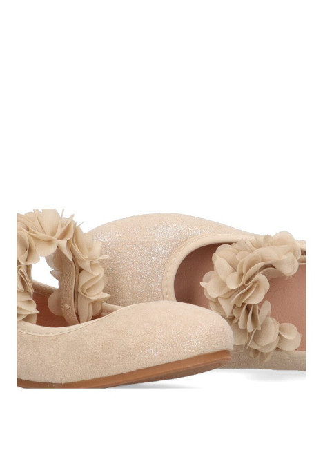Bailarina  de niña LUNA KIDS c592 beige sintetico suela plana