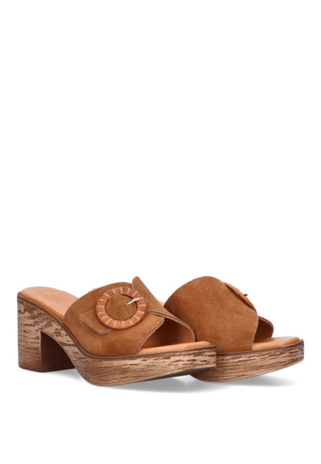 Sandalia de mujer Luna Collection 948 cuero piel tacón alto