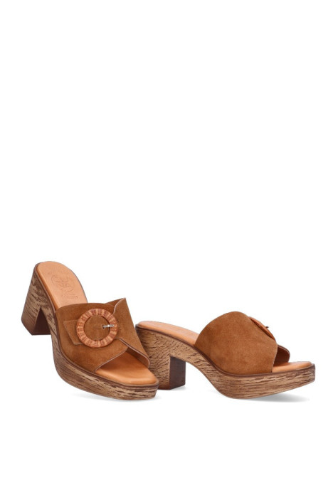 Sandalia de mujer Luna Collection 948 cuero piel tacón alto