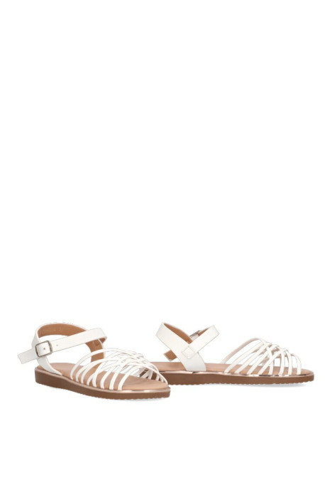 Sandalia de niña LUNA KIDS c640 blanco sintetico suela plana
