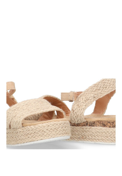 Sandalia de niña LUNA KIDS c617 natural sintetico suela doble