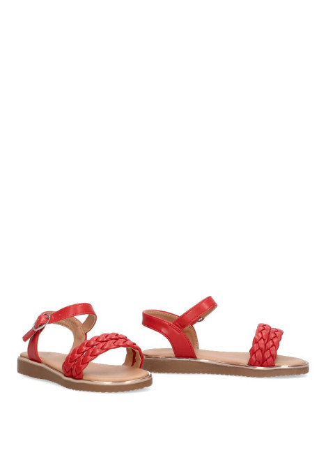 Sandalia de niña LUNA KIDS c251 rojo sintetico suela plana