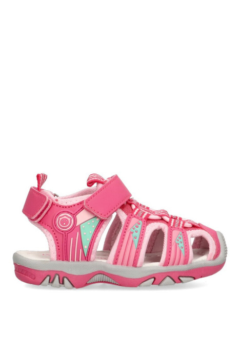 Sandalia de niña LUNA KIDS c582 rosa sintetico suela plana