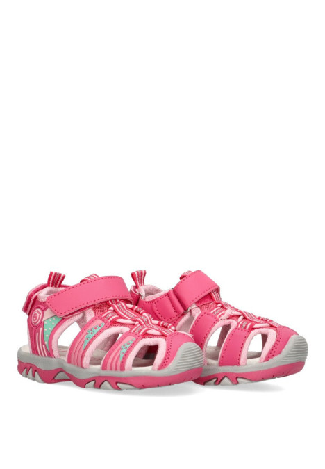 Sandalia de niña LUNA KIDS c582 rosa sintetico suela plana