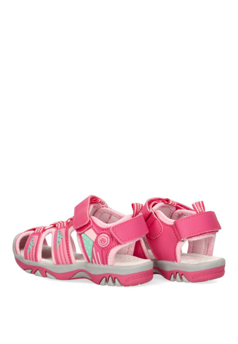 Sandalia de niña LUNA KIDS c582 rosa sintetico suela plana