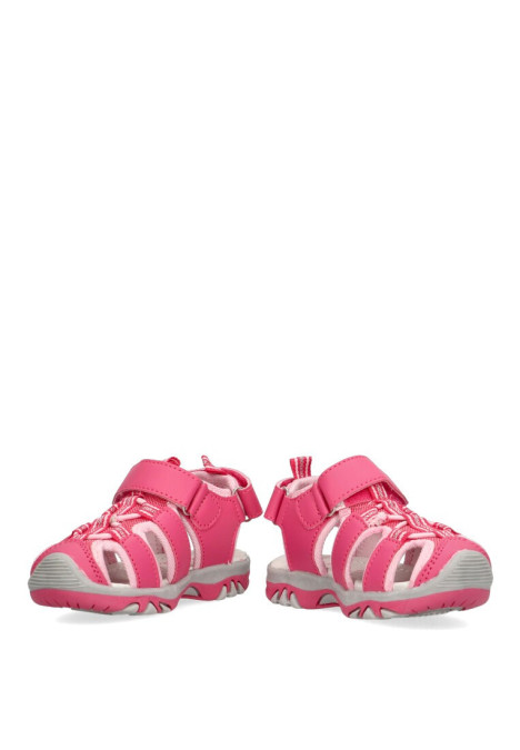 Sandalia de niña LUNA KIDS c582 rosa sintetico suela plana
