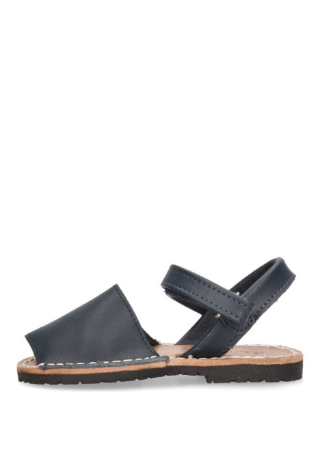 Sandalia de niño LUNA KIDS b899 marino piel suela plana