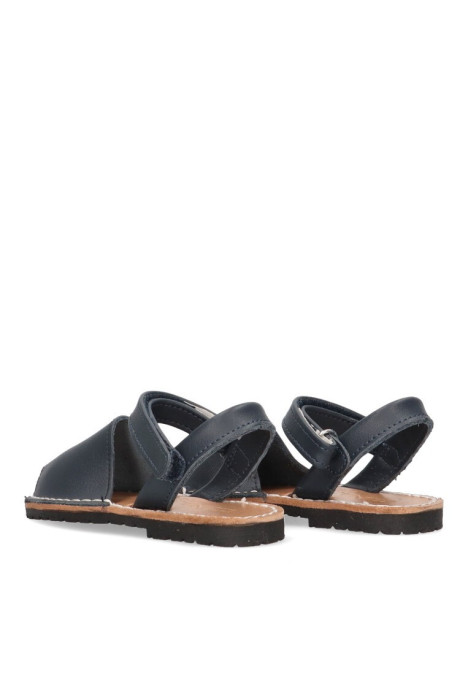 Sandalia de niño LUNA KIDS b899 marino piel suela plana