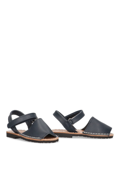 Sandalia de niño LUNA KIDS b899 marino piel suela plana