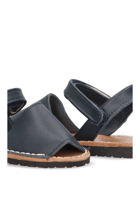 Sandalia de niño LUNA KIDS b899 marino piel suela plana