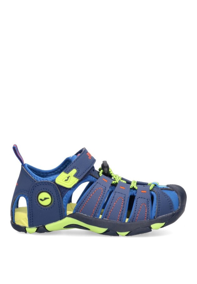 Chanclas sandalias playa de niño JOMA s.seven jr marino textil  suela plana