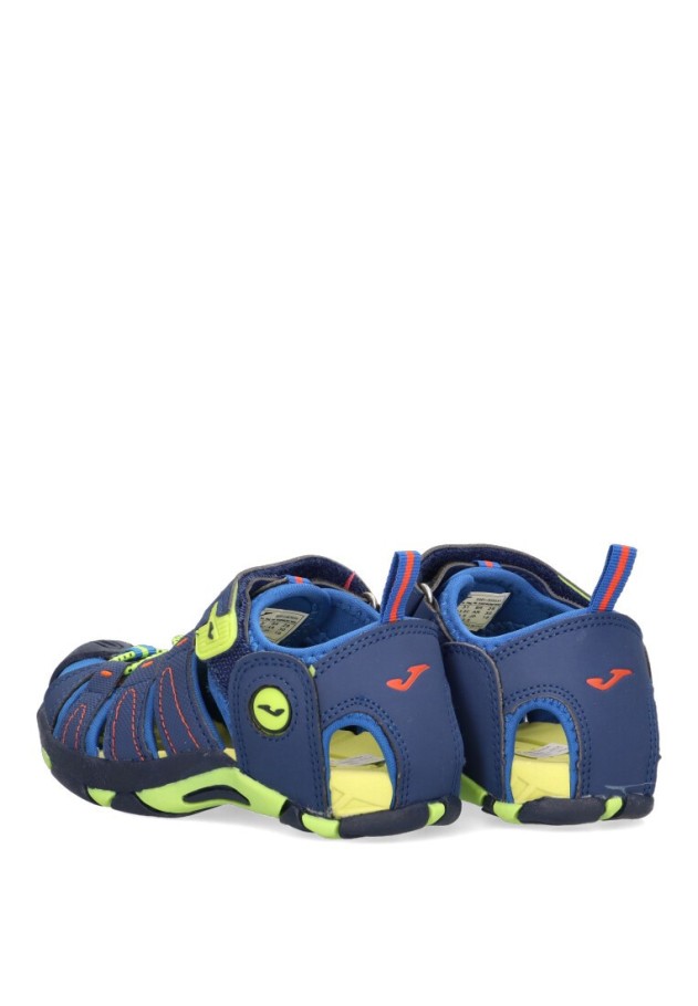 Chanclas sandalias playa de niño JOMA s.seven jr marino textil  suela plana