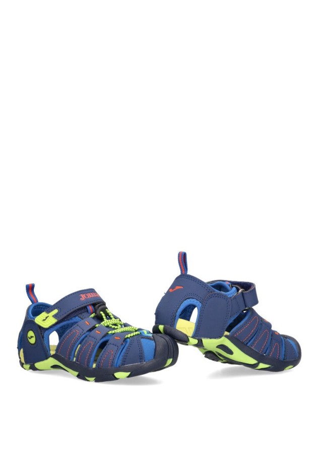 Chanclas sandalias playa de niño JOMA s.seven jr marino textil  suela plana