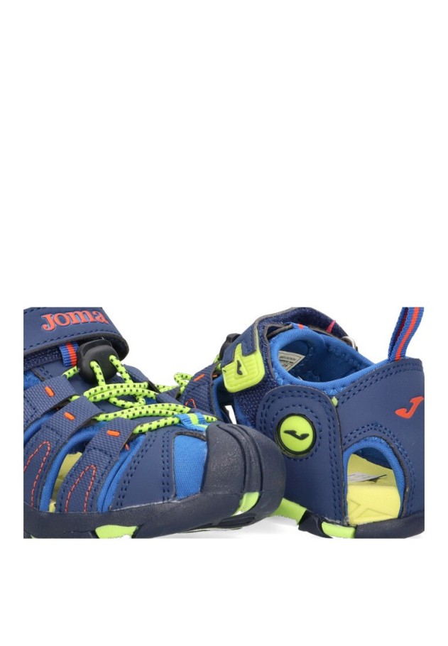 Chanclas sandalias playa de niño JOMA s.seven jr marino textil  suela plana