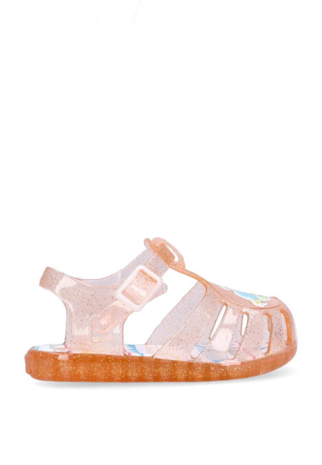 Chanclas sandalias playa de niña GIOSEPPO mersin naranja goma suela plana