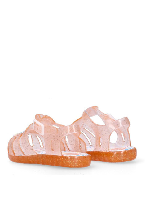 Chanclas sandalias playa de niña GIOSEPPO mersin naranja goma suela plana
