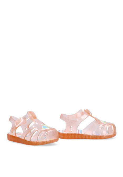 Chanclas sandalias playa de niña GIOSEPPO mersin naranja goma suela plana