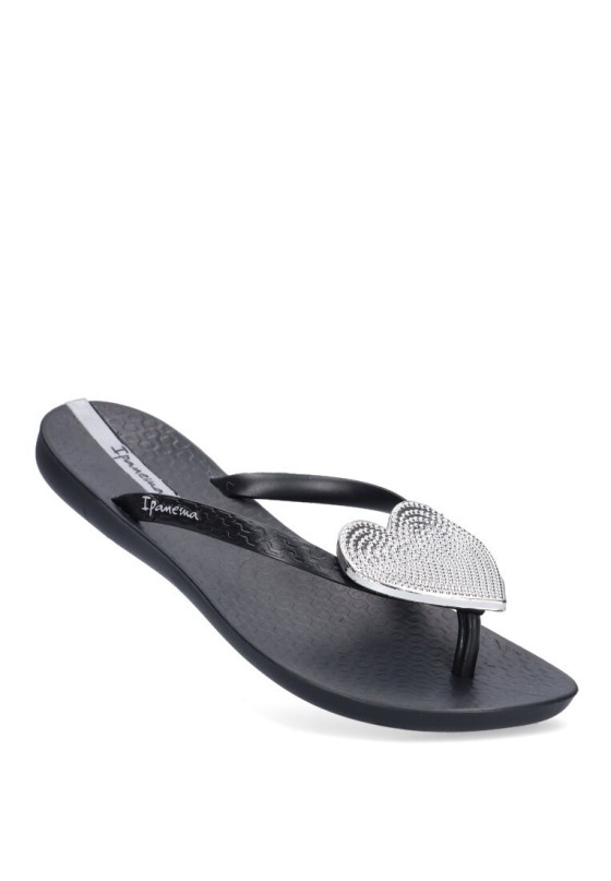 Chanclas sandalias playa de mujer IPANEMA 82120 negro goma suela plana
