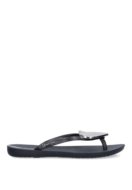 Chanclas sandalias playa de mujer IPANEMA 82120 negro goma suela plana