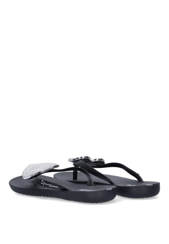 Chanclas sandalias playa de mujer IPANEMA 82120 negro goma suela plana
