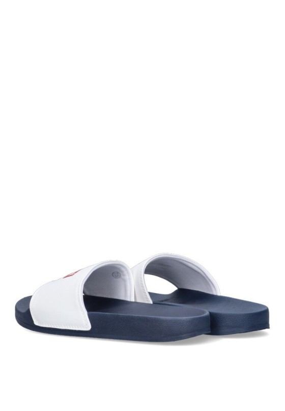 Chanclas sandalias playa de hombre LEVIS 228998 blanco goma suela plana