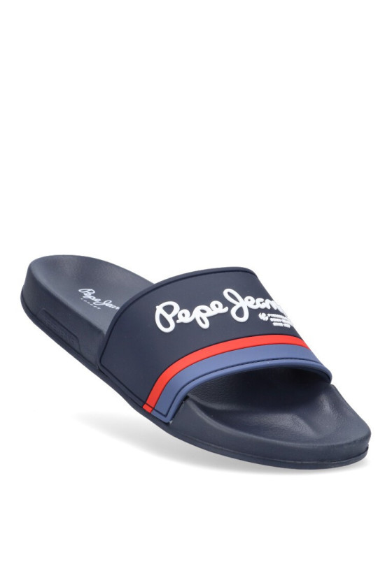 Chanclas sandalias playa de hombre PEPE JEANS psm70123 marino goma suela plana