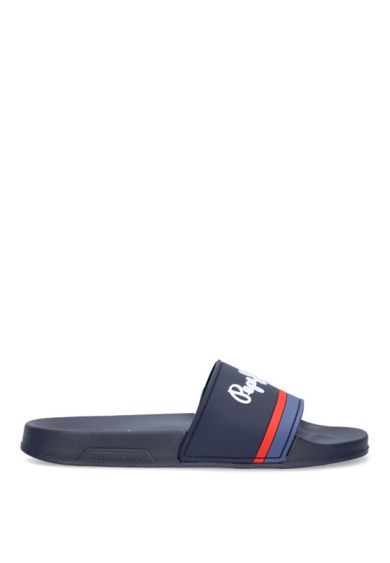 Chanclas sandalias playa de hombre PEPE JEANS psm70123 marino goma suela plana