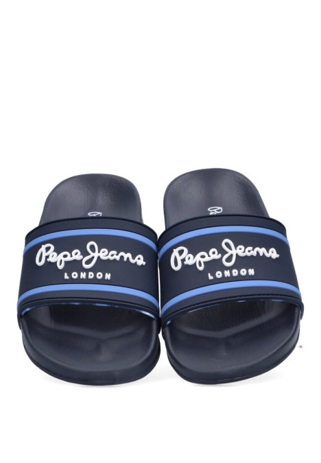 Chanclas sandalias playa de niño PEPE JEANS pbs70054 marino goma suela plana