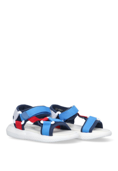 Sandalia de niño LUNA KIDS c641 azul sintetico suela plana