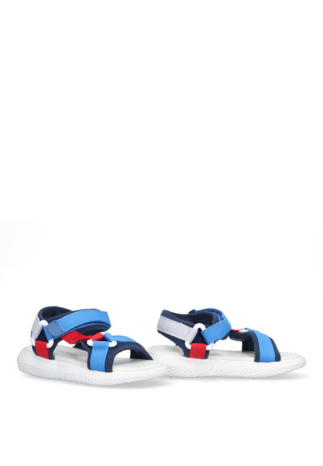 Sandalia de niño LUNA KIDS c641 azul sintetico suela plana