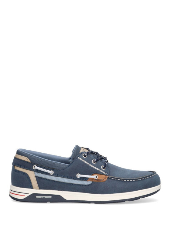 Nautico kiova mocasin de hombre ETIKA 62004 azul sintetico suela plana