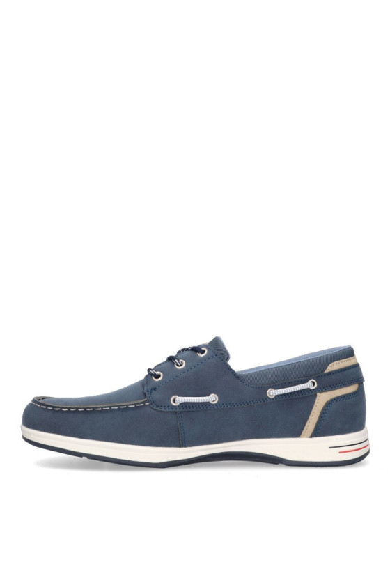 Nautico kiova mocasin de hombre ETIKA 62004 azul sintetico suela plana