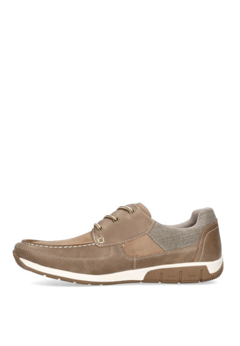 Nautico kiova mocasin de hombre ETIKA 62007 taupe sintetico suela plana