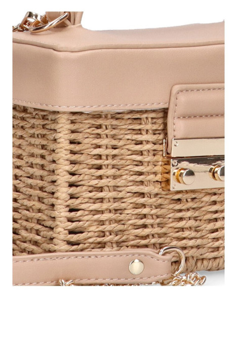 Bolso bandolera pequeña de mujer SAR wf819 natural rafia 