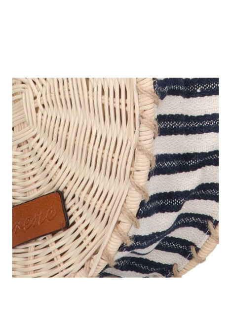 Bolso bandolera pequeña de mujer SAR wt235 negro rafia 
