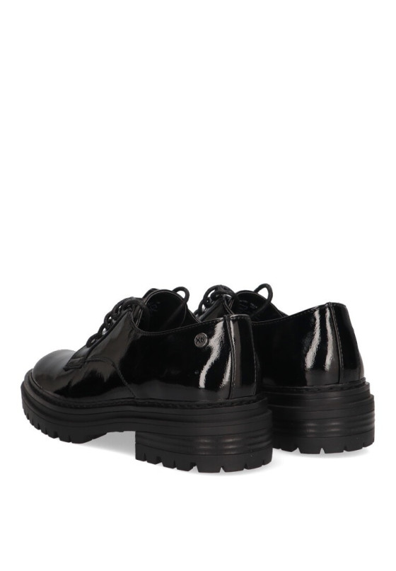 Zapato de mujer XTI 142191 negro sintetico suela plana