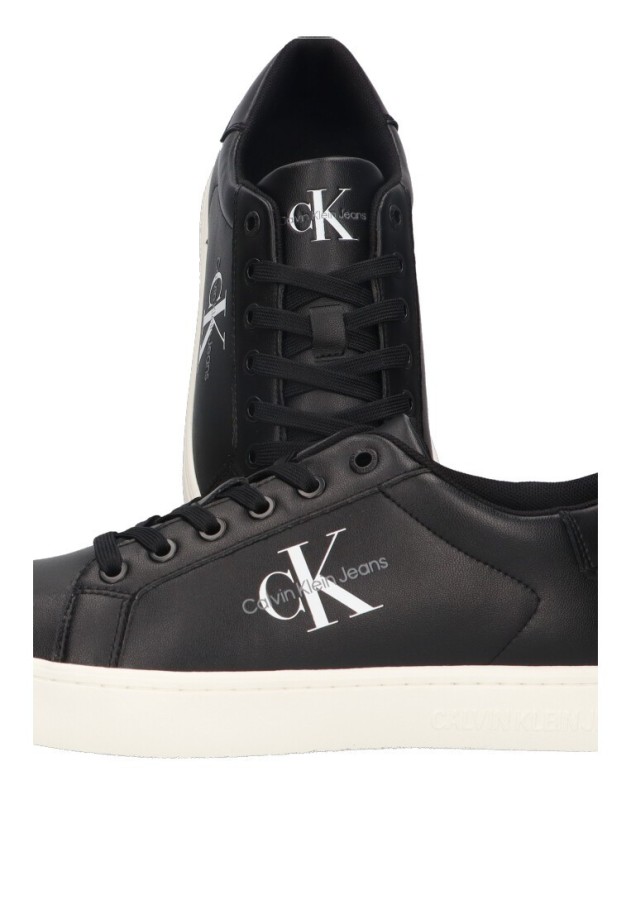 Deportivo de hombre CALVIN KLEIN ym0ym00491 negro piel suela plana
