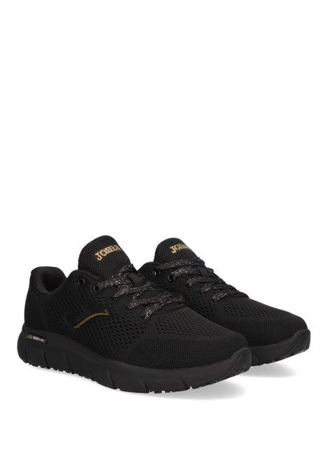 Deportivo de mujer JOMA zen  negro textil  suela plana