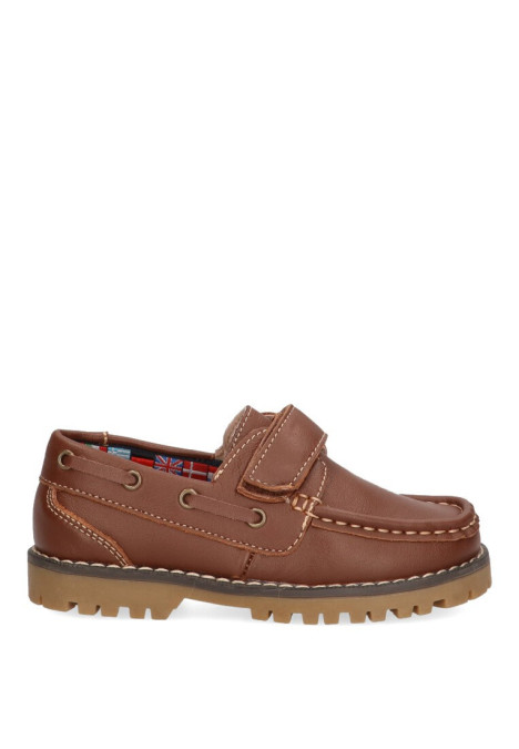 Nautico kiova mocasin de niño LUNA KIDS a766 marron piel suela plana