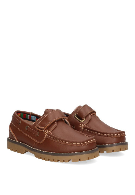 Nautico kiova mocasin de niño LUNA KIDS a766 marron piel suela plana
