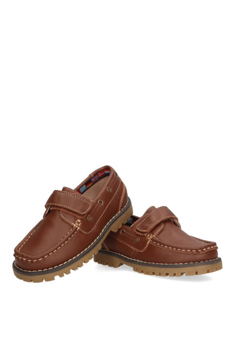 Nautico kiova mocasin de niño LUNA KIDS a766 marron piel suela plana