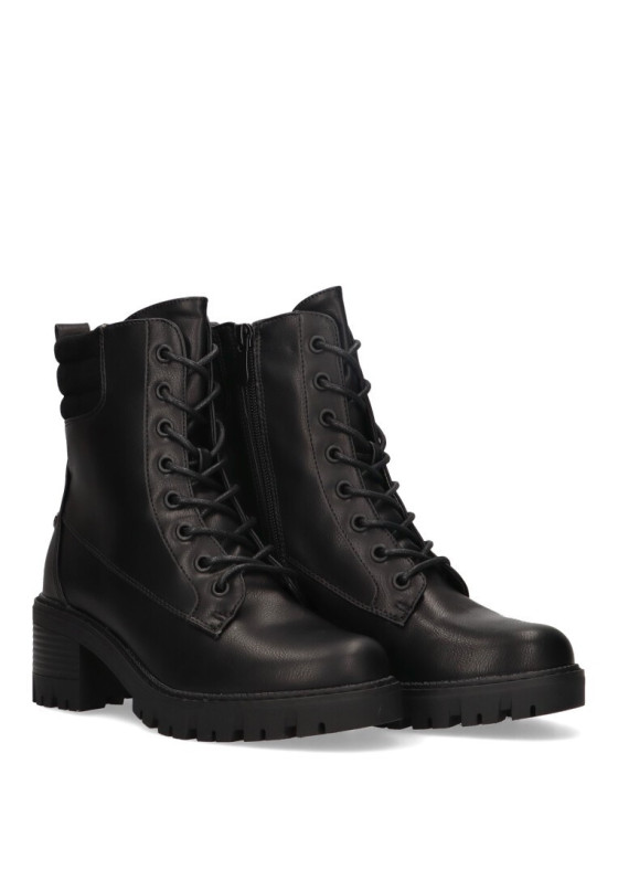 Botin de mujer ETIKA 11922 negro sintetico tacón medio