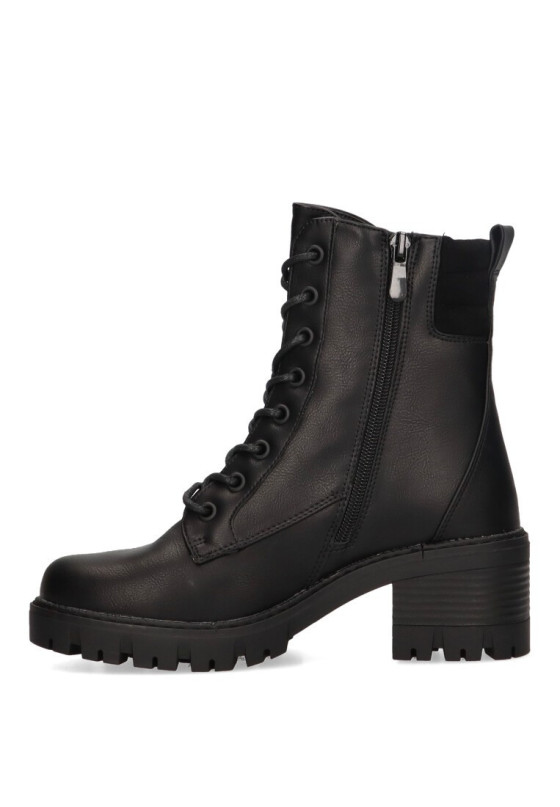 Botin de mujer ETIKA 11922 negro sintetico tacón medio