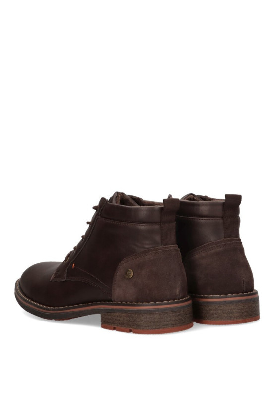 Botin de hombre ETIKA 70906 marron sintetico suela plana